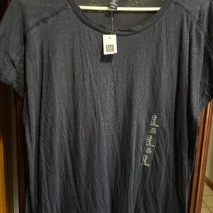 Gap Womens XL Navy Blue Dressy T Shirt Top New With Tags
